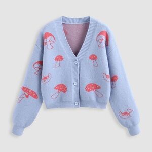 Cider Mushroom Cardigan